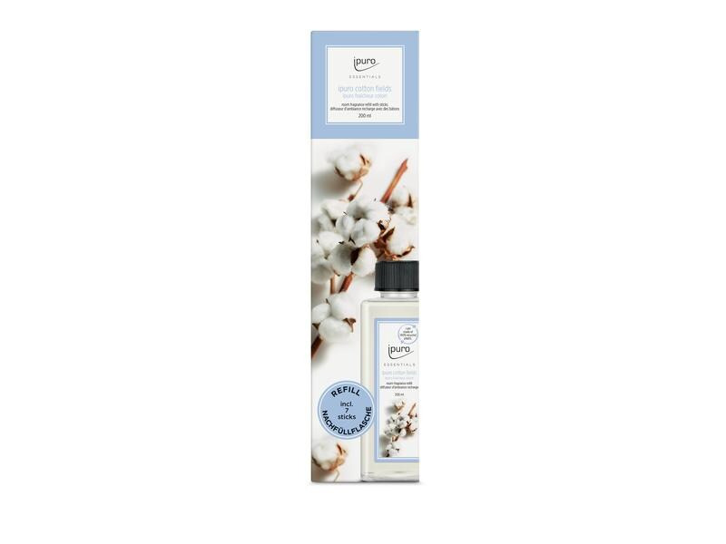 ipuro Duftstäbchen Refill Cotton Fields mit Stäbchen 200 ml