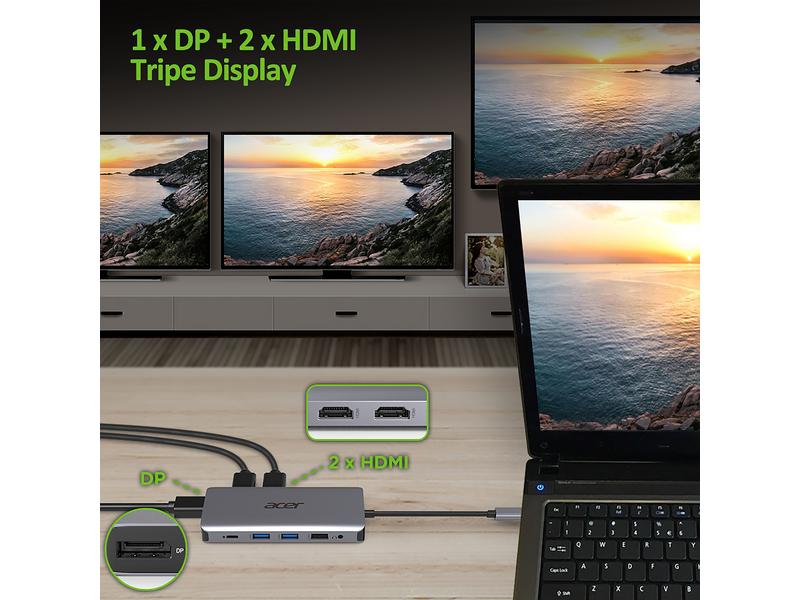 Acer Dockingstation USB Type-C 12-in-1 Mini
