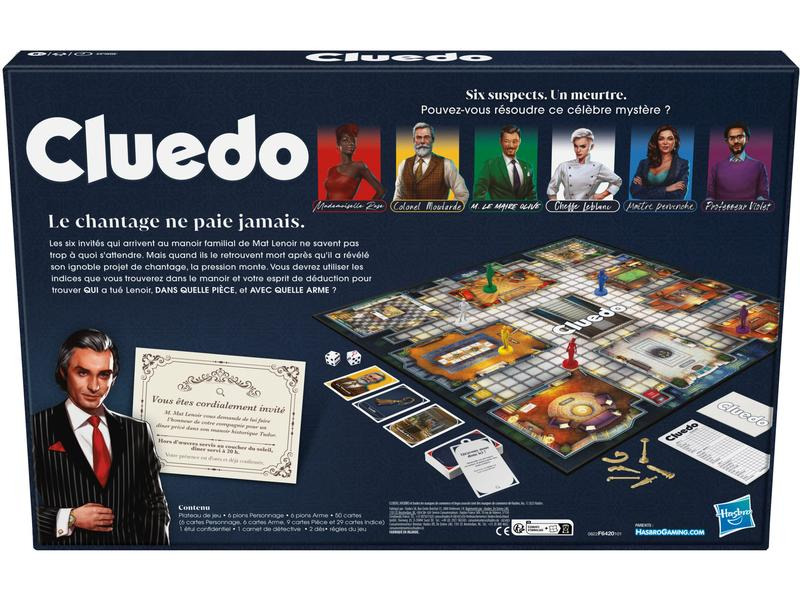 Hasbro Gaming Familienspiel Cluedo Classic -FR-