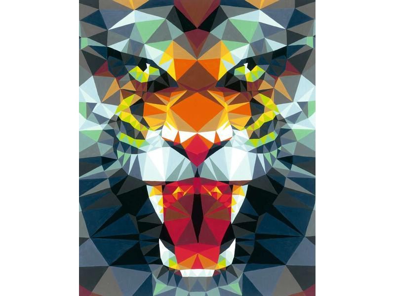 Ravensburger Malen nach Zahlen CreArt: Polygon Tiger