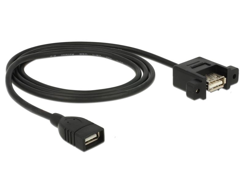 Delock USB 2.0-Einbaukabel USB A - USB A 1 m