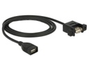 Delock USB 2.0-Einbaukabel USB A - USB A 1 m