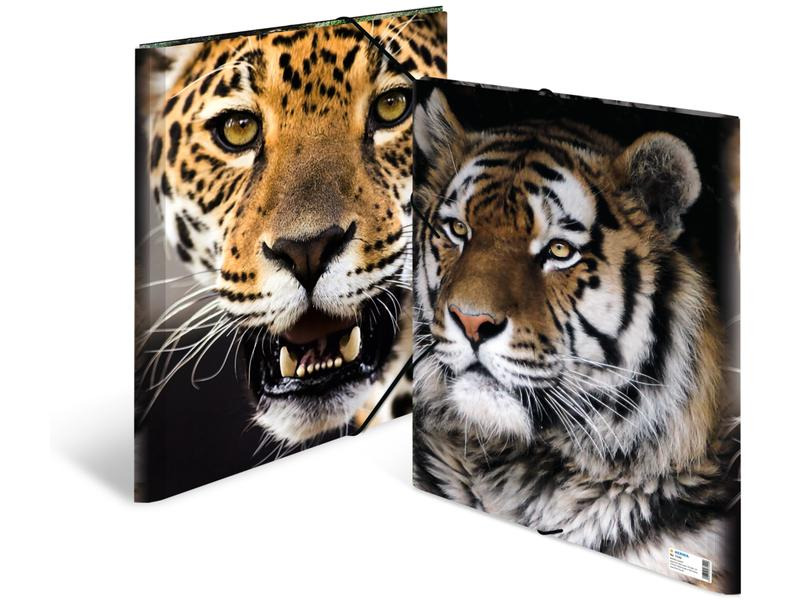 HERMA Gummibandmappe A3 Leopard, Polypropylen, mit Innendruck
