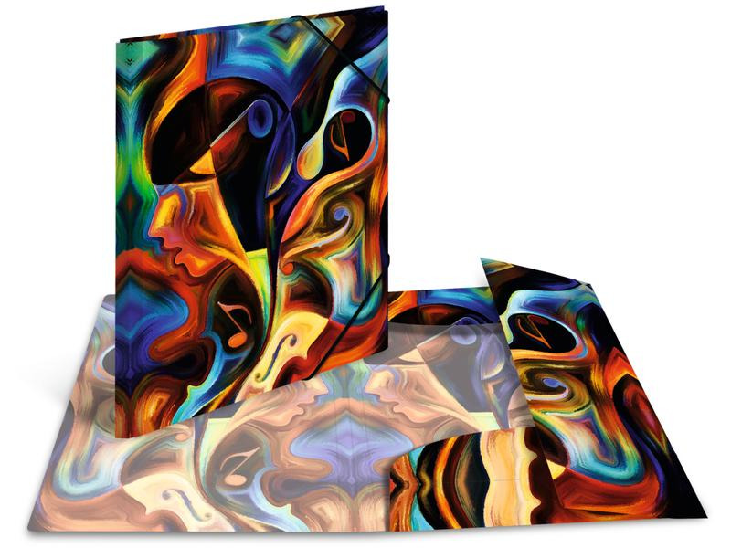 HERMA Gummibandmappe A3 Artwork, Polypropylen, mit Innendruck