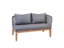 Greemotion Loungeset Jana, Braun/Grau, 3 Sitzplätze