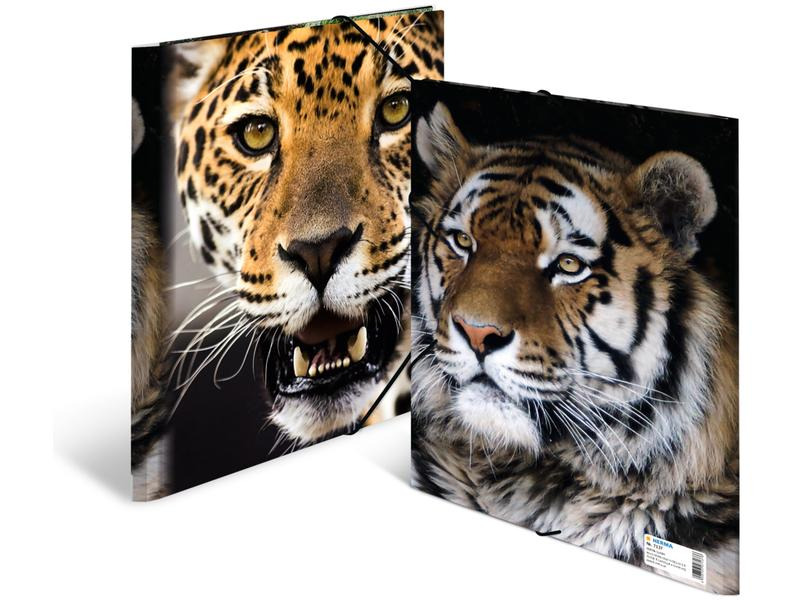 HERMA Gummibandmappe A4 Leopard, Polypropylen, mit Innendruck