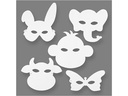 Creativ Company Partyaccessoire Tier-Masken 16 Stück