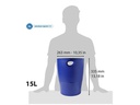 Exacompta Papierkorb Ecobin 15 l, Blau