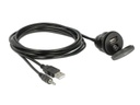Delock USB 2.0-Einbaukabel USB2.0 &amp; 3.5mm Klinike 2m, mit Deckel