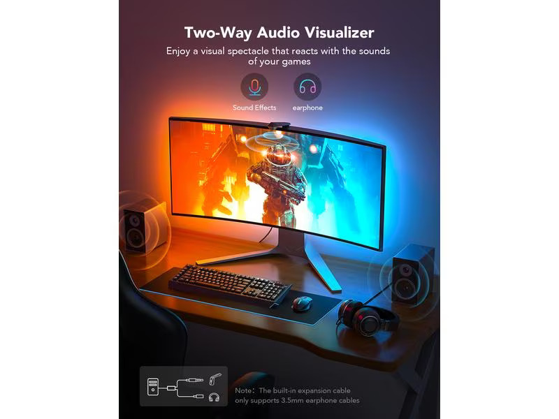 Govee Pro Gaming-Licht DreamView G1, RGBIC, WiFi