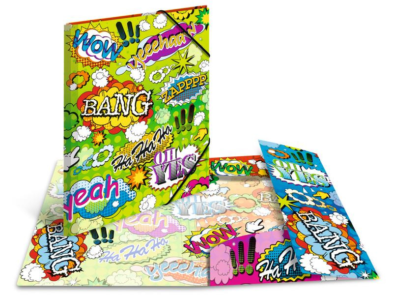HERMA Gummibandmappe A3 Comics, Polypropylen, mit Innendruck