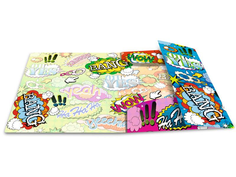 HERMA Gummibandmappe A3 Comics, Polypropylen, mit Innendruck