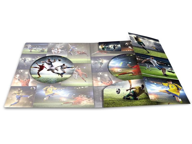 HERMA Gummibandmappe A3 Football, Polypropylen, mit Innendruck