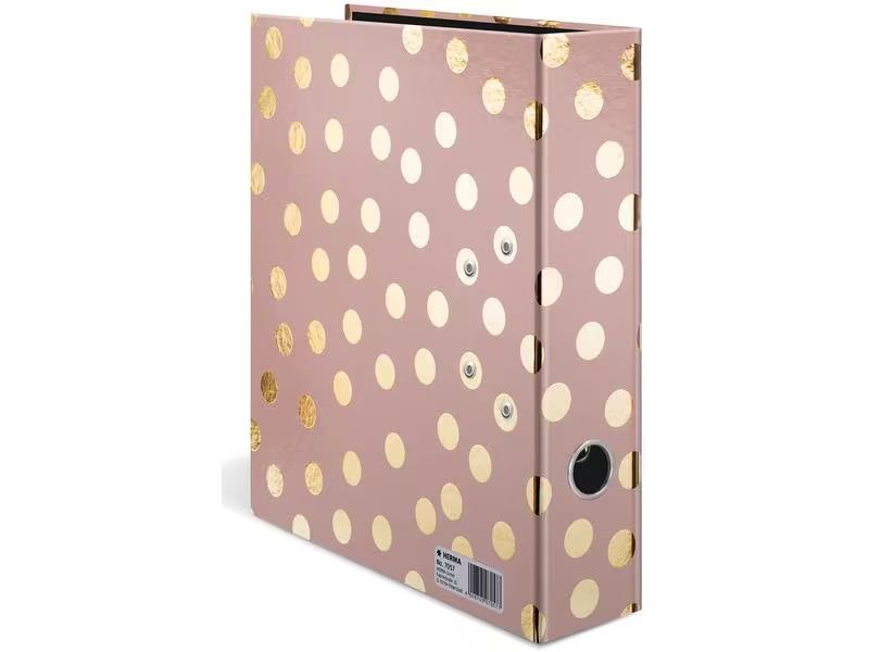 HERMA Ordner Dots A4 7 cm, Altrosa
