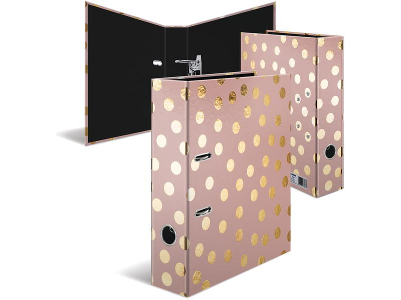 HERMA Ordner Dots A4 7 cm, Altrosa