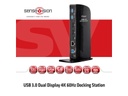 Club 3D Dockingstation CSV-1460 USB 3.0 Dual Display 4K60Hz