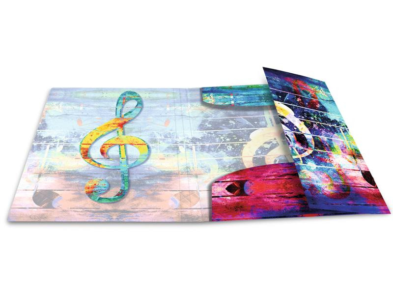 HERMA Gummibandmappe A4 Music, Polypropylen, mit Innendruck