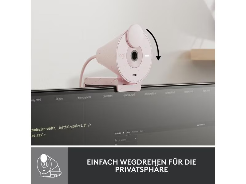 Logitech Webcam Brio 300 Rose