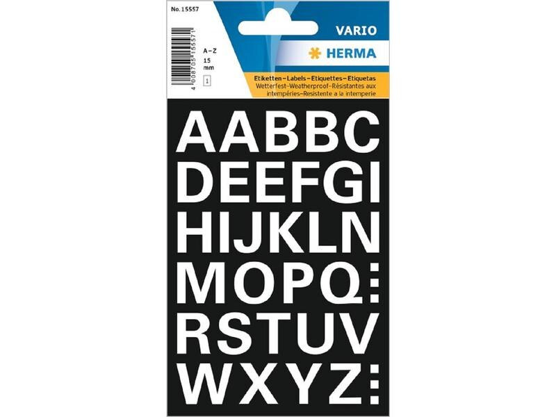 Herma Stickers Mini-Etiketten Buchstaben A – Z, 15 mm, 1 Blatt