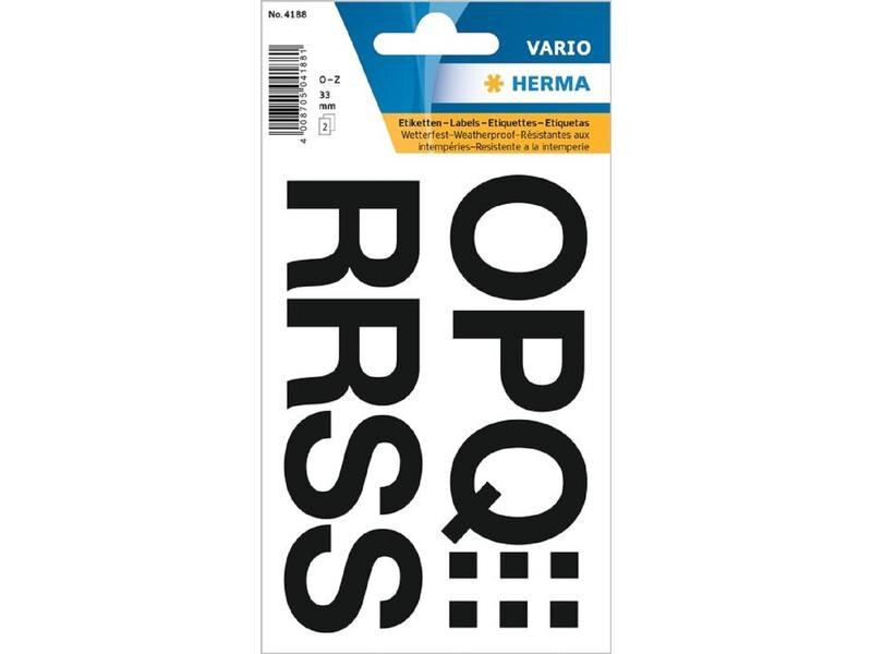 Herma Stickers Mini-Etiketten Buchstaben O – Z, 34 mm, 2 Blatt