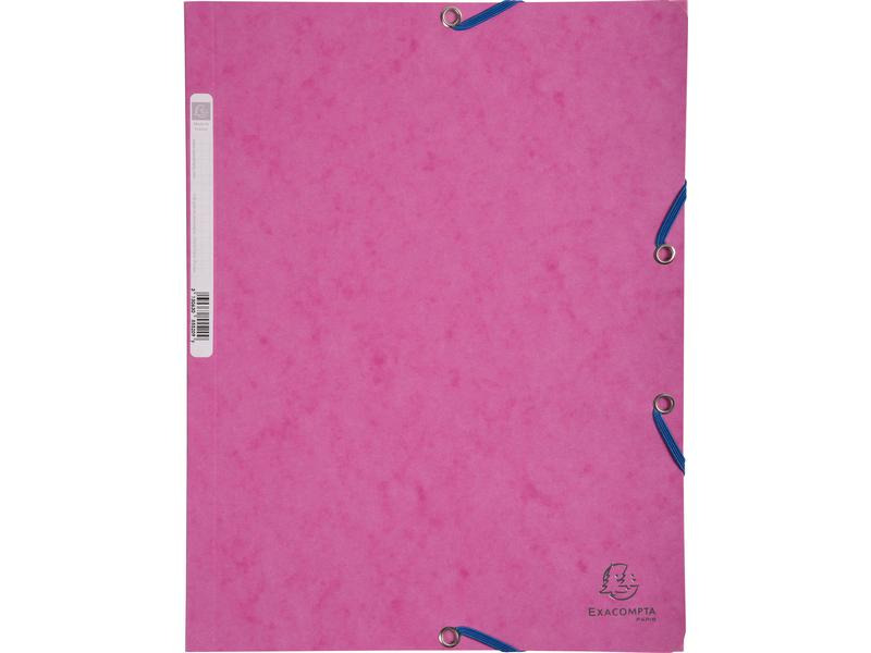 Exacompta Gummibandmappe Aquarel 3-er Set Mauve/Rosa/Violett