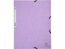 Exacompta Gummibandmappe Aquarel 3-er Set Mauve/Rosa/Violett
