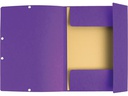 Exacompta Gummibandmappe Aquarel 3-er Set Mauve/Rosa/Violett
