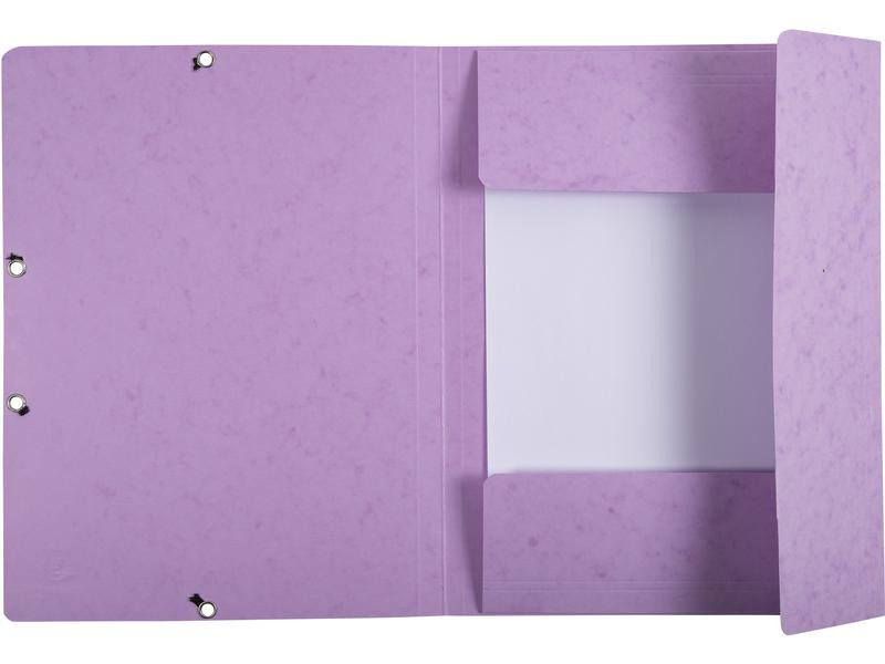 Exacompta Gummibandmappe Aquarel 3-er Set Mauve/Rosa/Violett