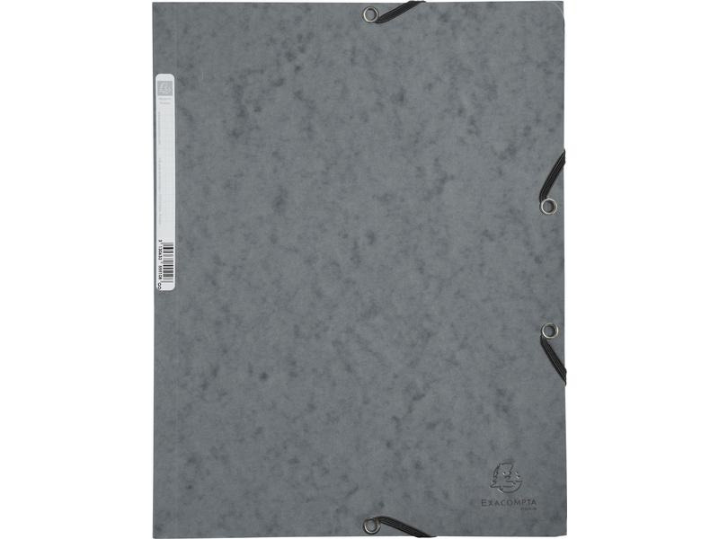 Exacompta Gummibandmappe Aquarel 3-er Set Grau/Hellgrau/Schwarz