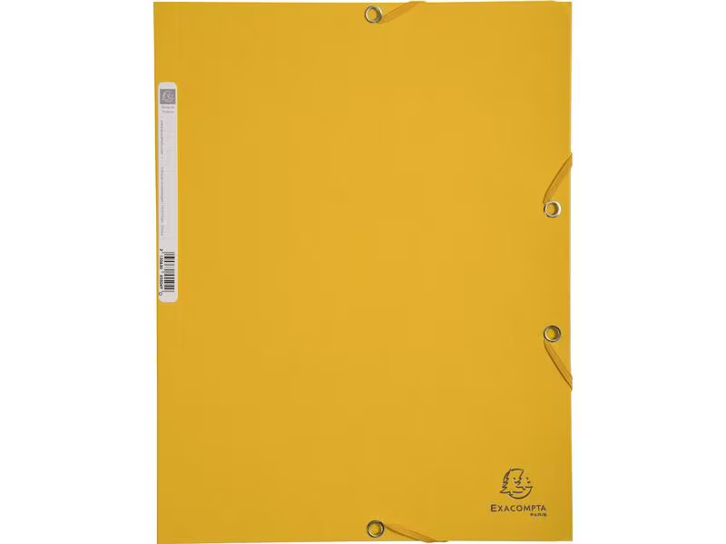 Exacompta Gummibandmappe Aquarel 3-er Set Gelb/Rot/Orange