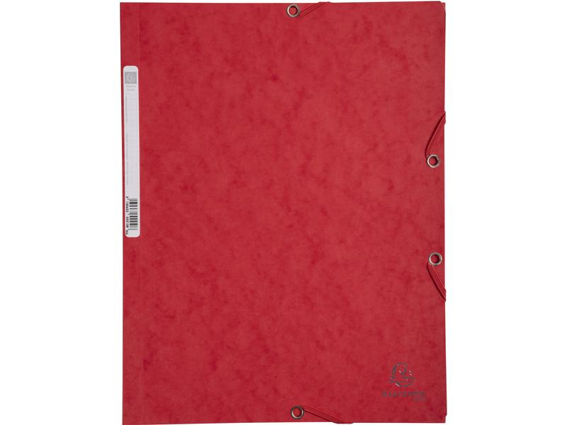 Exacompta Gummibandmappe Aquarel 3-er Set Gelb/Rot/Orange