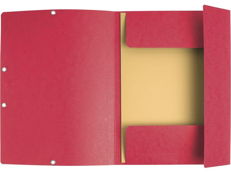 Exacompta Gummibandmappe Aquarel 3-er Set Gelb/Rot/Orange