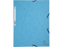 Exacompta Gummibandmappe Aquarel 3-er Set Blau/Hellblau/Türkis