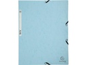 Exacompta Gummibandmappe Aquarel 3-er Set Blau/Hellblau/Türkis