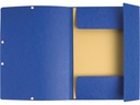 Exacompta Gummibandmappe Aquarel 3-er Set Blau/Hellblau/Türkis