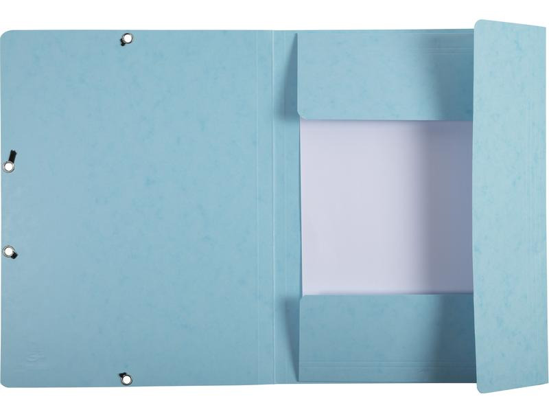 Exacompta Gummibandmappe Aquarel 3-er Set Blau/Hellblau/Türkis