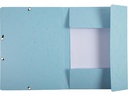 Exacompta Gummibandmappe Aquarel 3-er Set Blau/Hellblau/Türkis