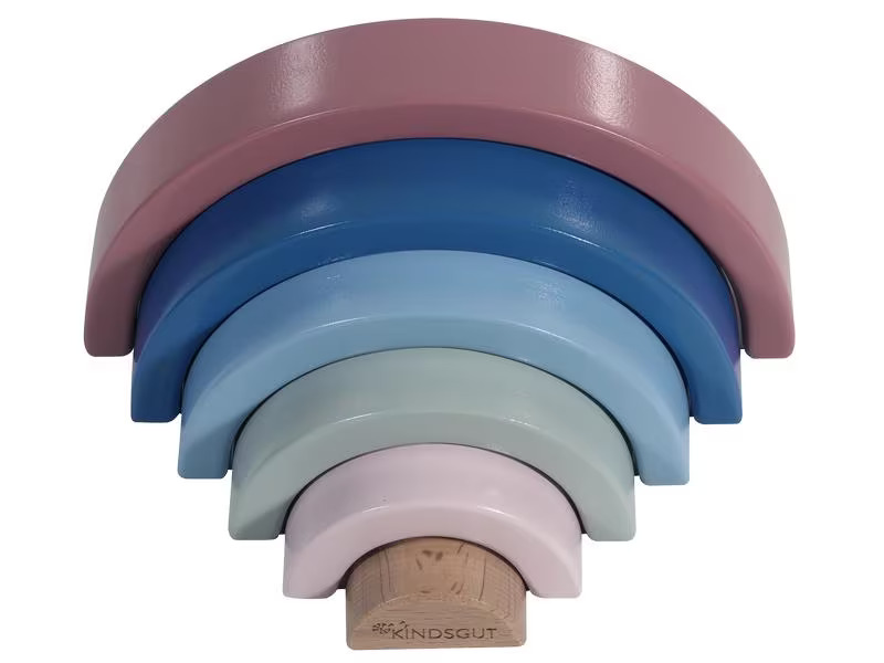 Kindsgut Stapelspielzeug Holz-Regenbogen