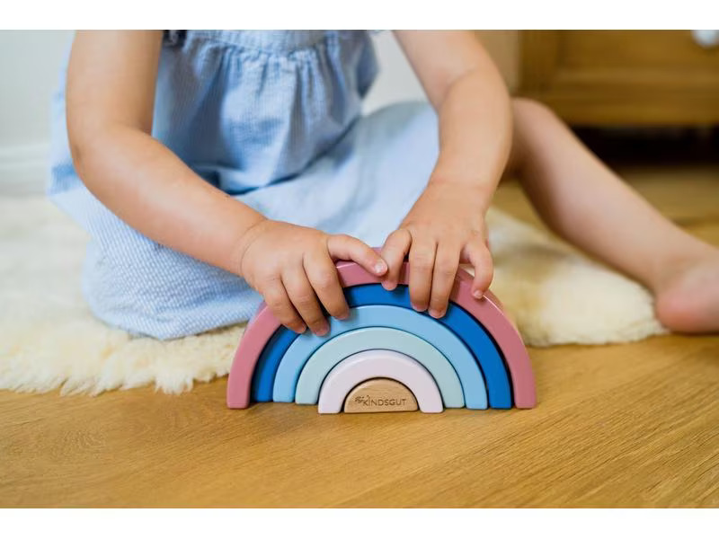 Kindsgut Stapelspielzeug Holz-Regenbogen