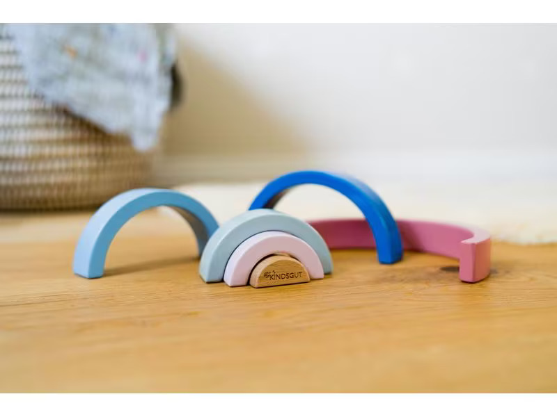Kindsgut Stapelspielzeug Holz-Regenbogen
