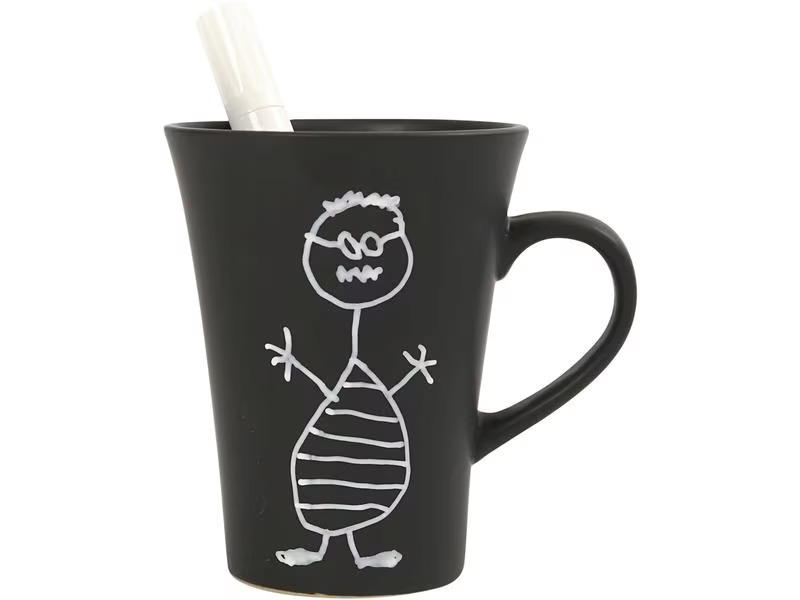 Creativ Company Tasse Schwarz, 1 Stück