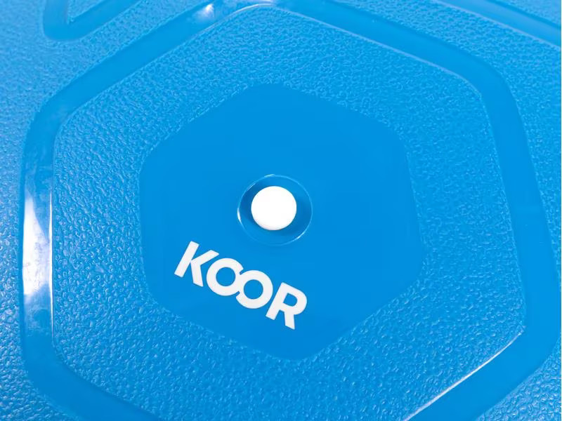 KOOR Gymnastikball 55 cm, Blau