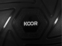 KOOR Gymnastikball 65 cm, Schwarz
