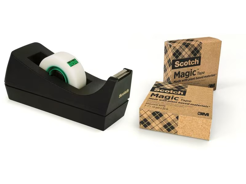 Scotch Tischabroller Magic 19 mm x 33 m, Schwarz