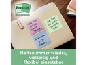 Post-it Notizzettel Super Sticky Recycling 70 Blatt, Mehrfarbig