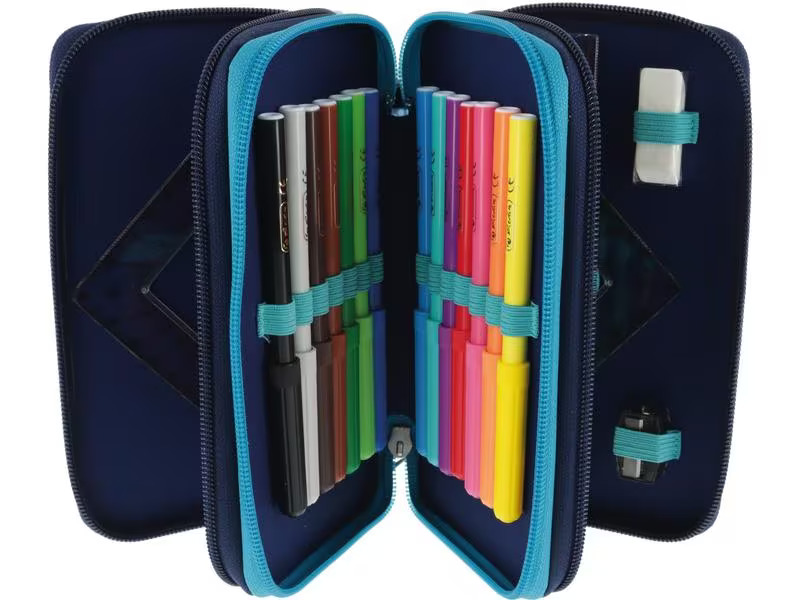 Herlitz Etui Triple 31-teilig, Deep Ocean