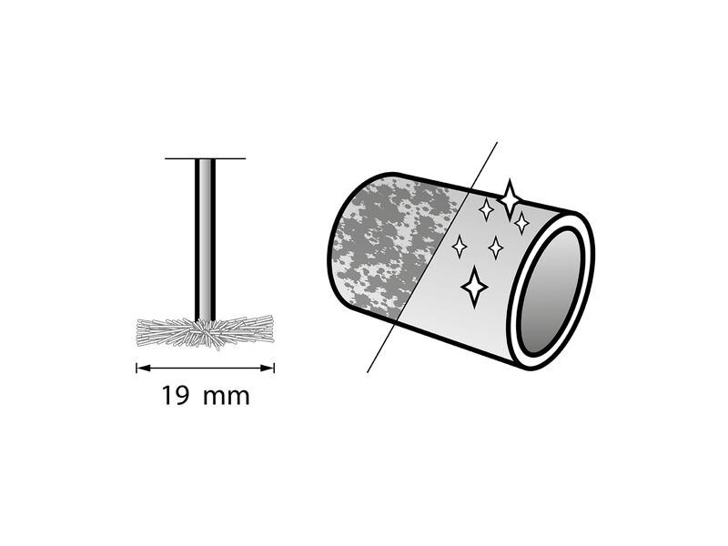 Dremel Messingbürste 535, 19 mm, 2 Stück