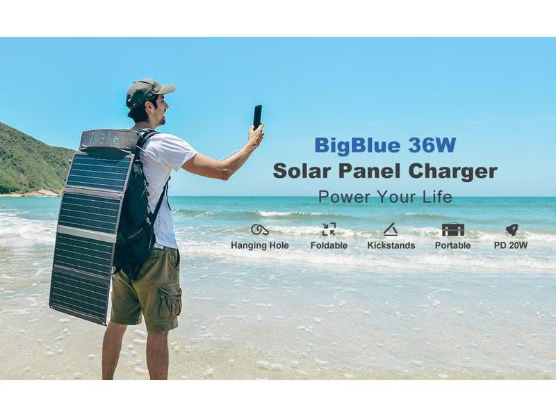 BigBlue Solar Ladegerät B450 36 W, USB