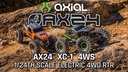 Axial Rock Crawler AX24 XC-1 4WS, Orange, RTR, 1:24