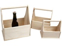 Creativ Company Holzartikel Flaschenträger 3 Stück